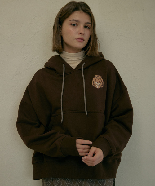 DEARMYDEER(ディアマイディア)の「Wappen Hoodie (Brown)(パーカー・レディース・その他・FREE)」の1枚目の写真