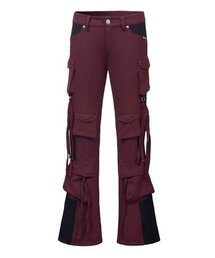 BADEE（ベディー）の「Flared Cargo Pants Burgundy（その他パンツ）」