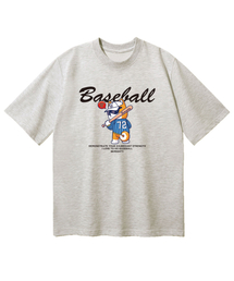 ベースボールベア オーバーサイズ 半袖Tシャツ [オートミール]
