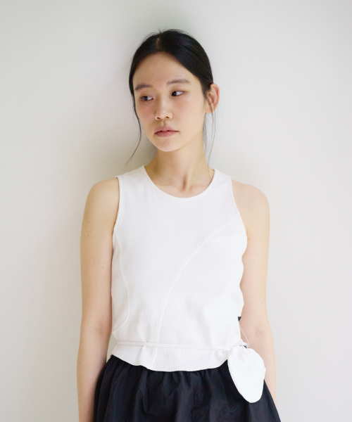CHAMASPORTSLAB（チャマ スポーツラボ）の「CSL_Mipa Rib Tank Top_White（Tシャツ/カットソー・レディース・その他・FREE）」の3枚目の写真
