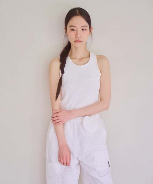 CHAMASPORTSLAB（チャマ スポーツラボ）の「CSL_Mipa Rib Tank Top_White（Tシャツ/カットソー・レディース・その他・FREE）」の5枚目の写真