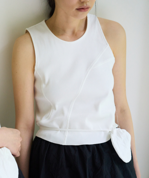 CHAMASPORTSLAB（チャマ スポーツラボ）の「CSL_Mipa Rib Tank Top_White（Tシャツ/カットソー・レディース・その他・FREE）」の6枚目の写真