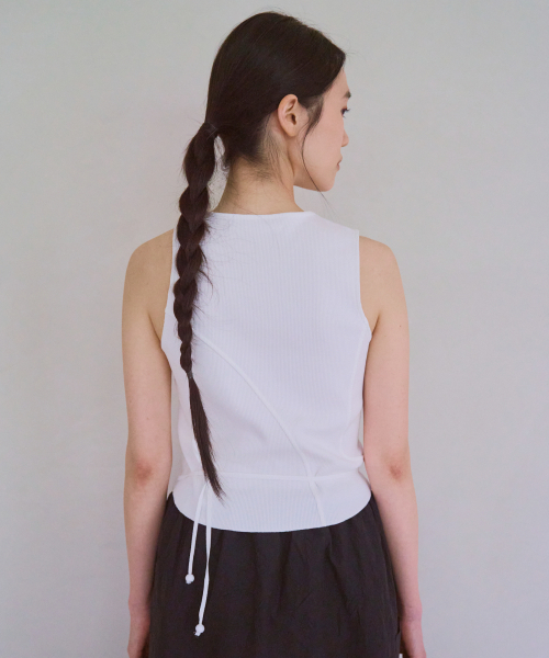 CHAMASPORTSLAB（チャマ スポーツラボ）の「CSL_Mipa Rib Tank Top_White（Tシャツ/カットソー・レディース・その他・FREE）」の7枚目の写真
