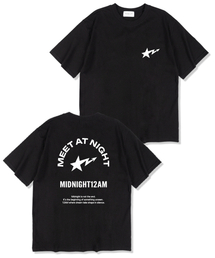 ミットアンドナイト オーバーサイズ 半袖Tシャツ ブラック