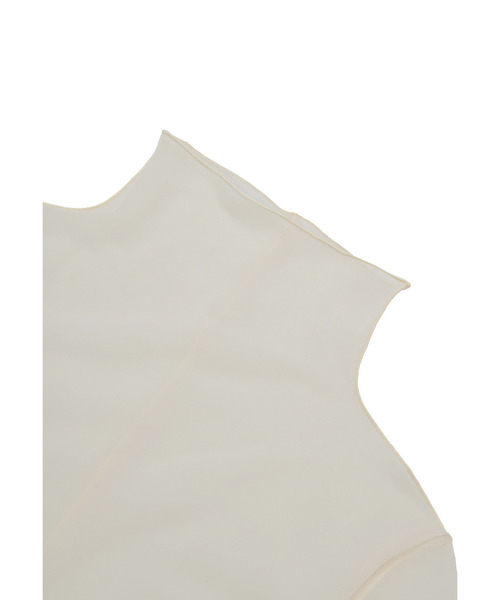 1er Arrondissement（プルミエアロンディスモン）の「【追加】シアーハイネックカットソー（Tシャツ/カットソー・レディース・オフホワイト・FREE）」の6枚目の写真