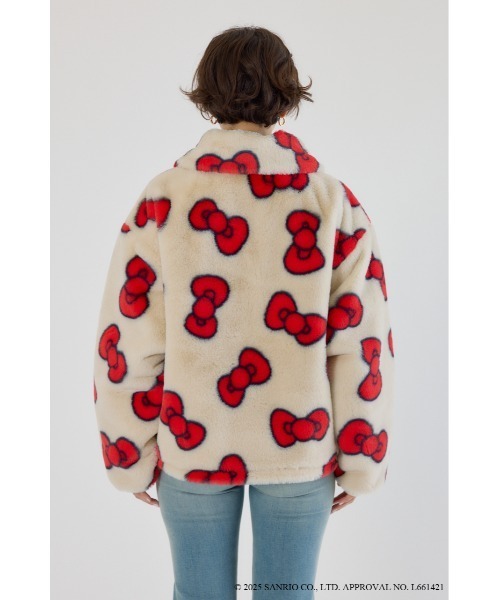 RODEO CROWNS WIDE BOWL（ロデオクラウンズワイドボウル）の「(サンリオキャラクターズ)KITTY フェイクファーコート（その他アウター・レディース・ブラック系その他/レッド系その他・FREE）」の19枚目の写真