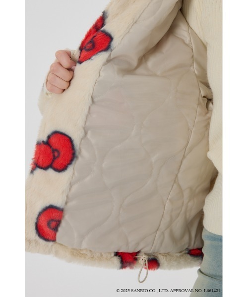RODEO CROWNS WIDE BOWL（ロデオクラウンズワイドボウル）の「(サンリオキャラクターズ)KITTY フェイクファーコート（その他アウター・レディース・ブラック系その他/レッド系その他・FREE）」の22枚目の写真