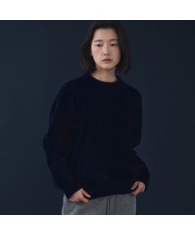 WOOL SOFT OVERFIT KNIT (NAVY)
