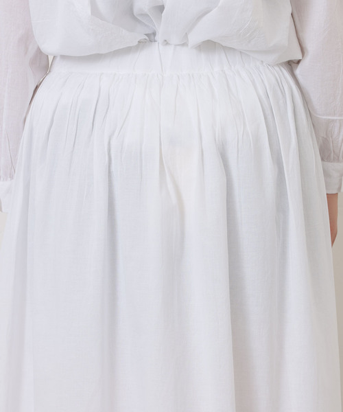 JOURNAL STANDARD LUXE（ジャーナルスタンダード　ラックス）の「【SOIL】CAMBRIC WITH LACE GATHERED SKIRT（スカート・レディース・ブラック/ホワイト・2）」の18枚目の写真