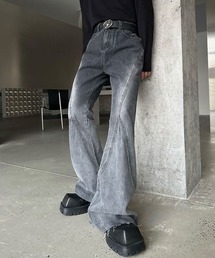 inst.ALL（インストール）の「裾カットオフ切り替えフレアデニムパンツ（デニムパンツ）」