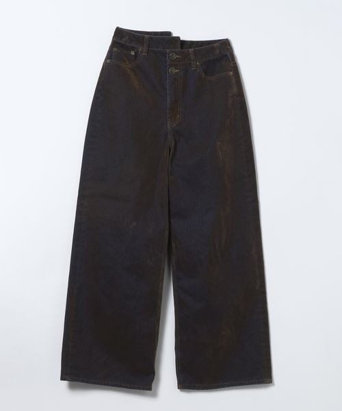 JEANASIS（ジーナシス）の「フロッキーワイドデニム/634876（デニムパンツ・レディース・ブラック系その他/ブラウン系その他/グリーン系その他・SMALL/MEDIUM）」の17枚目の写真