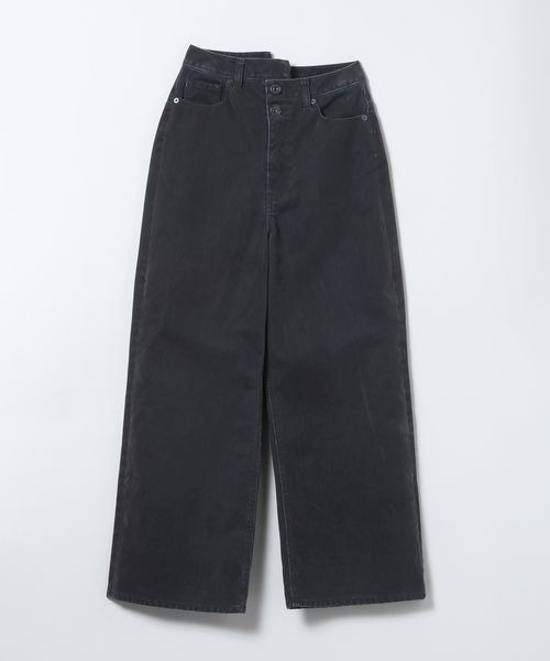 JEANASIS（ジーナシス）の「フロッキーワイドデニム/634876（デニムパンツ・レディース・ブラック系その他/ブラウン系その他/グリーン系その他・SMALL/MEDIUM）」の8枚目の写真