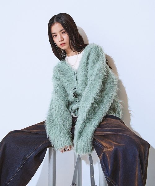 JEANASIS（ジーナシス）の「フロッキーワイドデニム/634876（デニムパンツ・レディース・ブラック系その他/ブラウン系その他/グリーン系その他・SMALL/MEDIUM）」の7枚目の写真