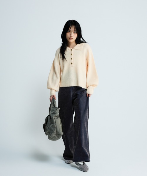 フロッキーワイドデニム/634876（デニムパンツ）｜JEANASIS