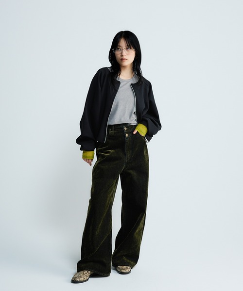 JEANASIS(ジーナシス)の「フロッキーワイドデニム/634876(デニムパンツ・レディース・ブラック系その他/ブラウン系その他/グリーン系その他・SMALL/MEDIUM)」の22枚目の写真