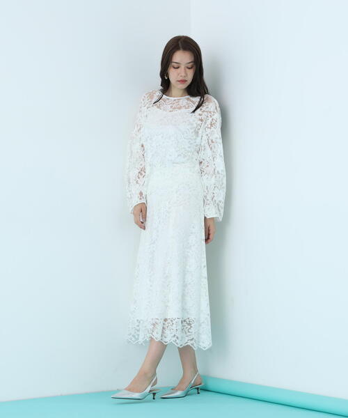 PINKY&DIANNE（ピンキーアンドダイアン）の「◆スカラレースブラウス（シャツ/ブラウス・レディース・ホワイト/ブラック・38）」の12枚目の写真