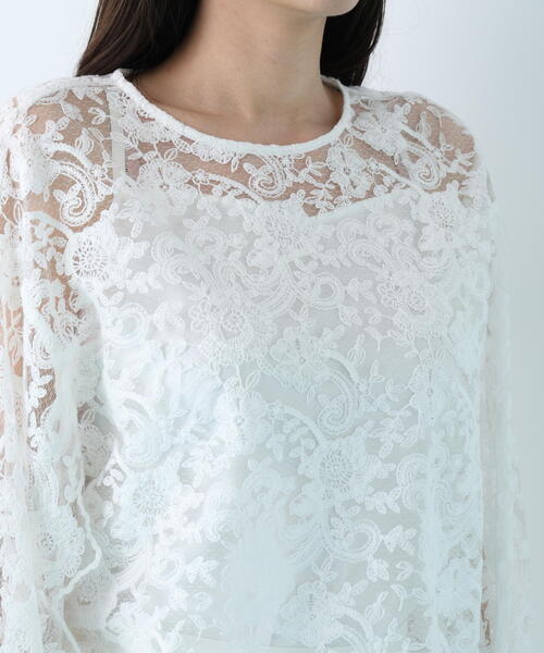 PINKY&DIANNE（ピンキーアンドダイアン）の「◆スカラレースブラウス（シャツ/ブラウス・レディース・ホワイト/ブラック・38）」の17枚目の写真