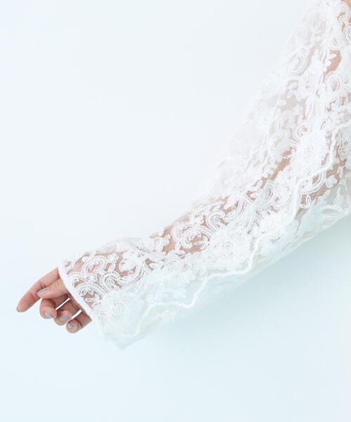 PINKY&DIANNE（ピンキーアンドダイアン）の「◆スカラレースブラウス（シャツ/ブラウス・レディース・ホワイト/ブラック・38）」の20枚目の写真