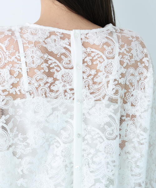 PINKY&DIANNE（ピンキーアンドダイアン）の「◆スカラレースブラウス（シャツ/ブラウス・レディース・ホワイト/ブラック・38）」の21枚目の写真