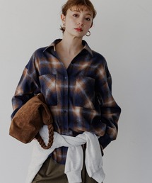 BAYFLOW | [あたたかみのある起毛感]ブラッシュドチェックシャツ(シャツ/ブラウス)