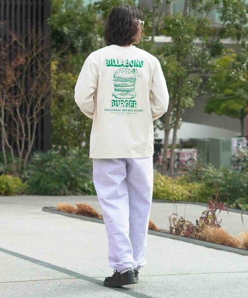BILLABONG（ビラボン）の「【直営店限定】BILLABONG メンズ ビラボン BURGER ロンT 【2026年春夏モデル】（Tシャツ/カットソー・メンズ・ブルー系その他/ホワイト/エメラルド/クリーム・MEDIUM/LARGE/X-LARGE）」の12枚目の写真