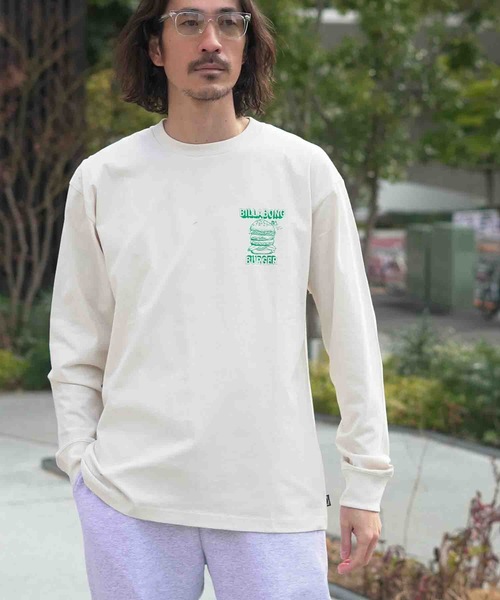BILLABONG（ビラボン）の「【直営店限定】BILLABONG メンズ ビラボン BURGER ロンT 【2026年春夏モデル】（Tシャツ/カットソー・メンズ・ブルー系その他/ホワイト/エメラルド/クリーム・MEDIUM/LARGE/X-LARGE）」の13枚目の写真