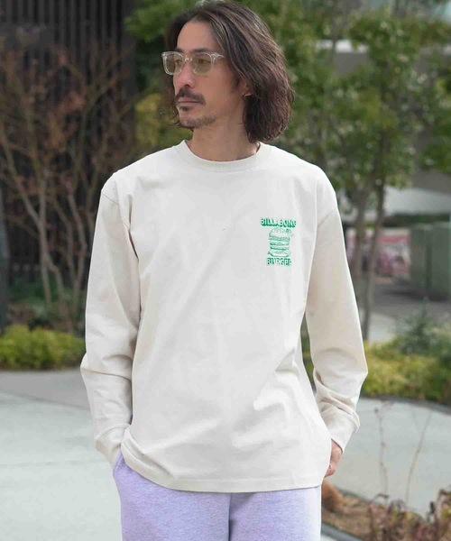BILLABONG（ビラボン）の「【直営店限定】BILLABONG メンズ ビラボン BURGER ロンT 【2026年春夏モデル】（Tシャツ/カットソー・メンズ・ブルー系その他/ホワイト/エメラルド/クリーム・MEDIUM/LARGE/X-LARGE）」の14枚目の写真