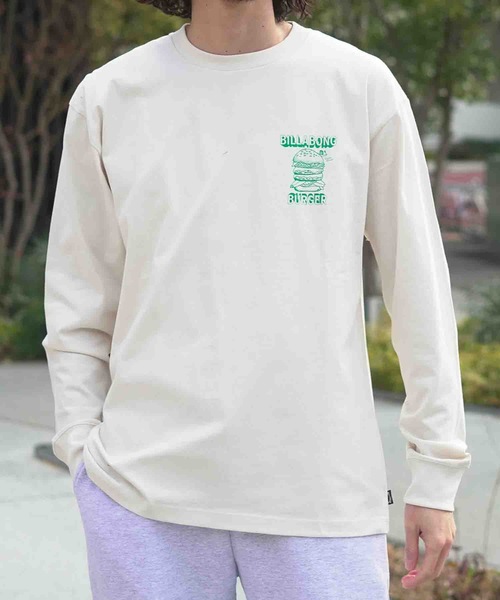 BILLABONG（ビラボン）の「【直営店限定】BILLABONG メンズ ビラボン BURGER ロンT 【2026年春夏モデル】（Tシャツ/カットソー・メンズ・ブルー系その他/ホワイト/エメラルド/クリーム・MEDIUM/LARGE/X-LARGE）」の16枚目の写真
