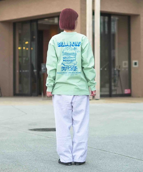 BILLABONG（ビラボン）の「【直営店限定】BILLABONG メンズ ビラボン BURGER ロンT 【2026年春夏モデル】（Tシャツ/カットソー・メンズ・ブルー系その他/ホワイト/エメラルド/クリーム・MEDIUM/LARGE/X-LARGE）」の19枚目の写真