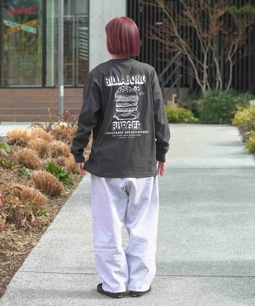 BILLABONG（ビラボン）の「【直営店限定】BILLABONG メンズ ビラボン BURGER ロンT 【2026年春夏モデル】（Tシャツ/カットソー・メンズ・ブルー系その他/ホワイト/エメラルド/クリーム・MEDIUM/LARGE/X-LARGE）」の6枚目の写真