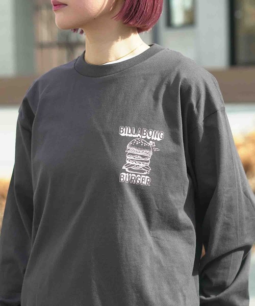 BILLABONG（ビラボン）の「【直営店限定】BILLABONG メンズ ビラボン BURGER ロンT 【2026年春夏モデル】（Tシャツ/カットソー・メンズ・ブルー系その他/ホワイト/エメラルド/クリーム・MEDIUM/LARGE/X-LARGE）」の10枚目の写真