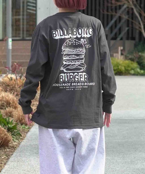 BILLABONG（ビラボン）の「【直営店限定】BILLABONG メンズ ビラボン BURGER ロンT 【2026年春夏モデル】（Tシャツ/カットソー・メンズ・ブルー系その他/ホワイト/エメラルド/クリーム・MEDIUM/LARGE/X-LARGE）」の9枚目の写真
