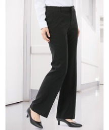 TAKA-Q（タカキュー）の「【リクルート セレモニー 冠婚葬祭】m.f.エディトリアル レディース 黒 無地 ストレート パンツ (セットアップ可能)（スーツパンツ）」