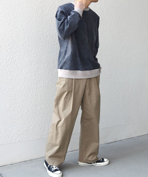 SHIPS any(シップス エニィ)の「【SHIPS any別注】ONEITA: ケミカルウォッシュ リラックス リンガー Tシャツ(ロンT)◇(Tシャツ/カットソー・メンズ・レッド/ブラック/ネイビー/グレー・X-LARGE/LARGE/MEDIUM/SMALL)」の11枚目の写真