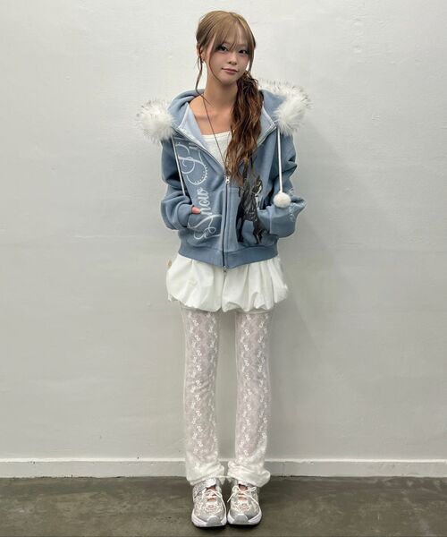 LARTIGENT(ラーティゼン)の「L17 LACE PANTS(WHITE)(その他パンツ・レディース・その他・FREE)」の5枚目の写真