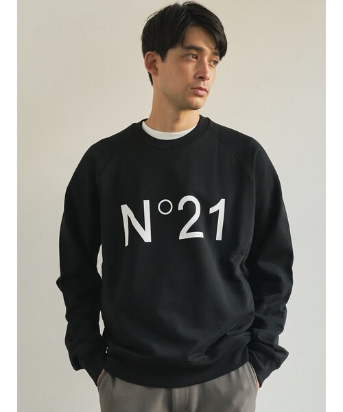 Import & Select(インポートアンドセレクト)の「【N゜21 numero ventuno】 N゜21ロゴスウェット(スウェット・メンズ・ブラック/ボルドー・3/2)」の2枚目の写真