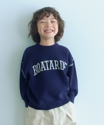 green label relaxing | ロゴジャガード ニットプルオーバー / キッズ  100cm-160cm(ニット/セーター)