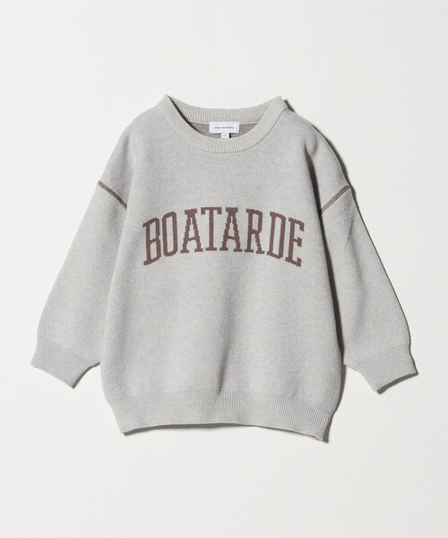 green label relaxing（グリーンレーベルリラクシング）の「ロゴジャガード ニットプルオーバー / キッズ  100cm-160cm（ニット/セーター・キッズ・グレー系/ライム/ネイビー・140cm/120cm/100cm/160cm/110cm/150cm/130cm）」の11枚目の写真