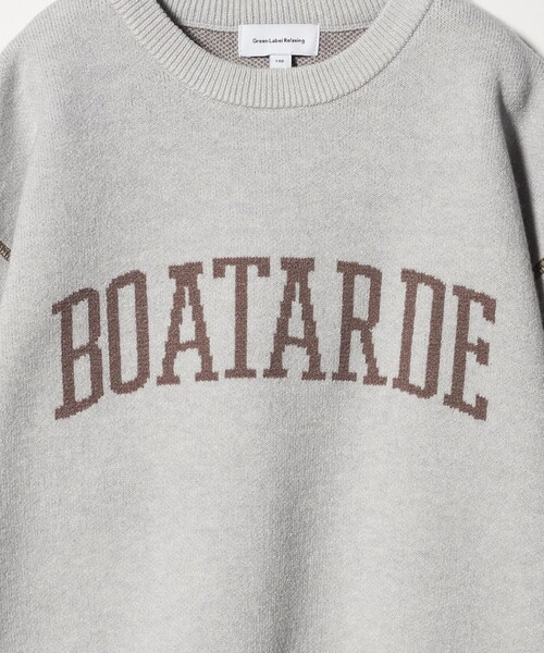 green label relaxing（グリーンレーベルリラクシング）の「ロゴジャガード ニットプルオーバー / キッズ  100cm-160cm（ニット/セーター・キッズ・グレー系/ライム/ネイビー・140cm/120cm/100cm/160cm/110cm/150cm/130cm）」の15枚目の写真