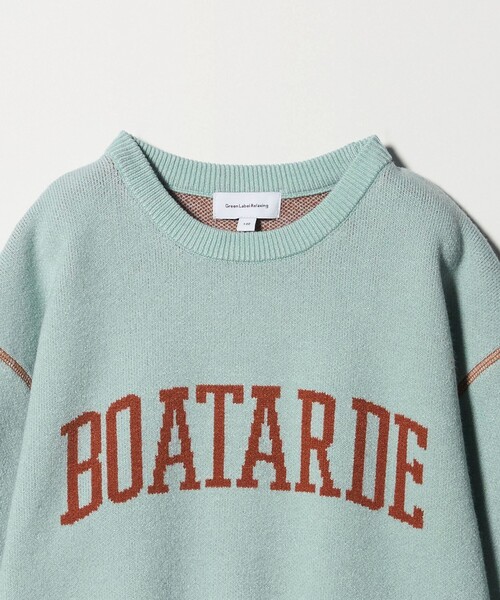 green label relaxing（グリーンレーベルリラクシング）の「ロゴジャガード ニットプルオーバー / キッズ  100cm-160cm（ニット/セーター・キッズ・グレー系/ライム/ネイビー・140cm/120cm/100cm/160cm/110cm/150cm/130cm）」の19枚目の写真