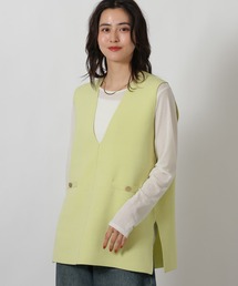 LAKOLE | Vネックロングベスト / 642218(ベスト)