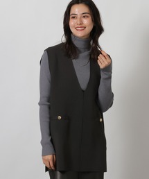 LAKOLE | Vネックロングベスト / 642218(ベスト)