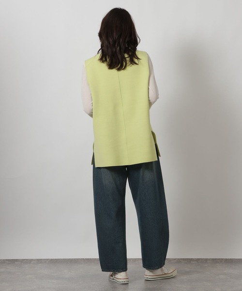 LAKOLE（ラコレ）の「Vネックロングベスト / 642218（ベスト・レディース・ブラック/アイボリー/イエロー・FREE）」の17枚目の写真