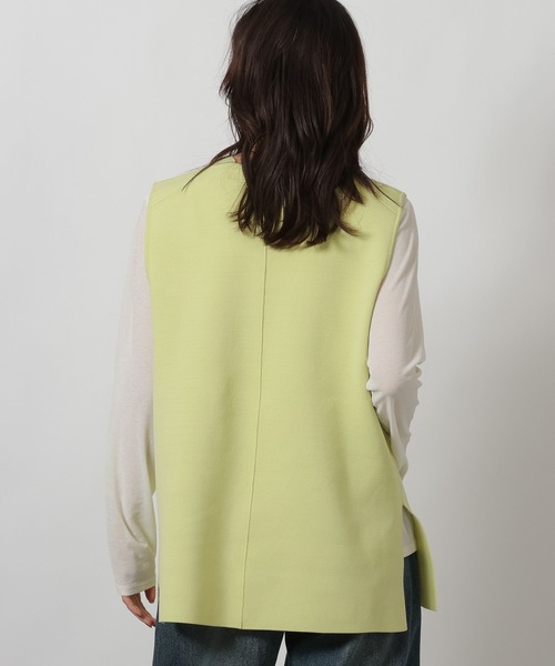 LAKOLE（ラコレ）の「Vネックロングベスト / 642218（ベスト・レディース・ブラック/アイボリー/イエロー・FREE）」の19枚目の写真