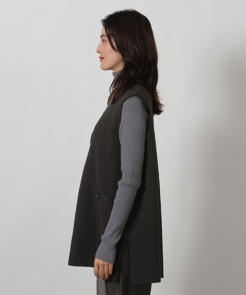 LAKOLE（ラコレ）の「Vネックロングベスト / 642218（ベスト・レディース・ブラック/アイボリー/イエロー・FREE）」の21枚目の写真