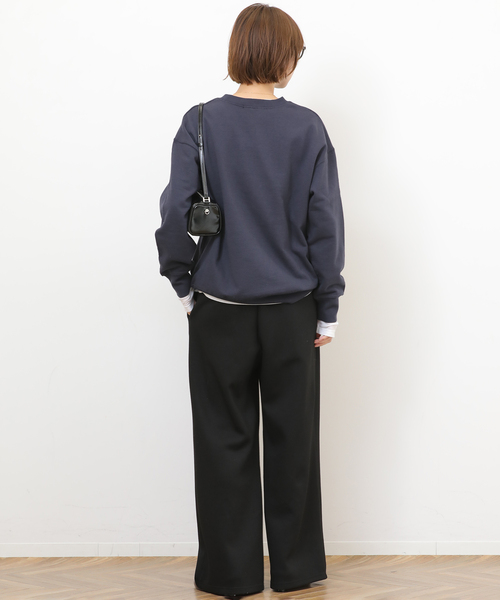 JOURNAL STANDARD relume(ジャーナルスタンダード レリューム)の「《追加》T/Rダンボールタックイージーパンツ(その他パンツ・レディース・チャコールグレー/ブラック/ブラウン・FREE)」の7枚目の写真