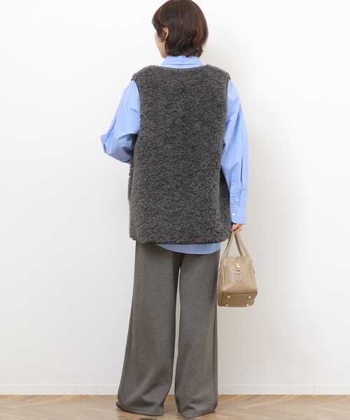 JOURNAL STANDARD relume(ジャーナルスタンダード レリューム)の「《追加》T/Rダンボールタックイージーパンツ(その他パンツ・レディース・チャコールグレー/ブラック/ブラウン・FREE)」の15枚目の写真