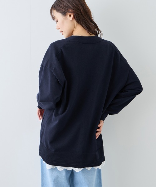 ROPE' PICNIC(ロペピクニック)の「Vネックミドル丈フォルムカーディガン(カーディガン/ボレロ・レディース・ライトグレー/ネイビー/ベージュ系その他3・FREE)」の15枚目の写真