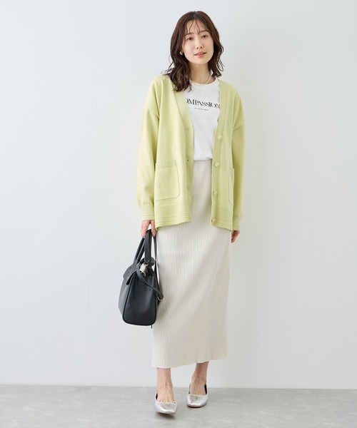 ROPE' PICNIC(ロペピクニック)の「Vネックミドル丈フォルムカーディガン(カーディガン/ボレロ・レディース・ライトグレー/ネイビー/ベージュ系その他3・FREE)」の16枚目の写真