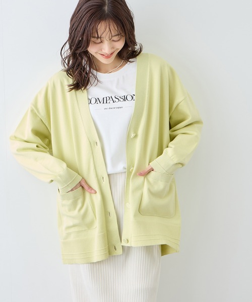ROPE' PICNIC(ロペピクニック)の「Vネックミドル丈フォルムカーディガン(カーディガン/ボレロ・レディース・ライトグレー/ネイビー/ベージュ系その他3・FREE)」の20枚目の写真